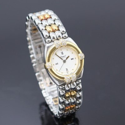 27117643b - CHOPARD Gstaad Damenarmbanduhr Referenz 32/8128, Schweiz um 2000, quarz, Edelstahl/Gold ...