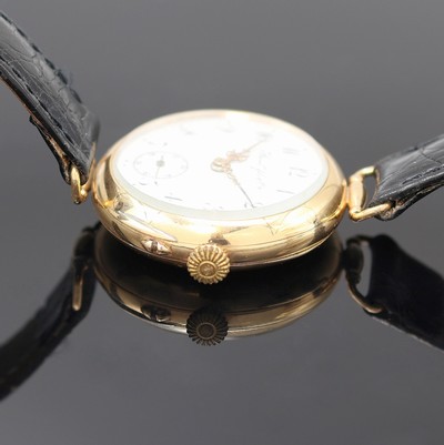 27117646c - BOREL Fils & Cie offene Taschenuhr umgebaut zur Armbanduhr in RoseG 585/000, Schweiz um ...