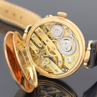 27117646g - BOREL Fils & Cie offene Taschenuhr umgebaut zur Armbanduhr in RoseG 585/000, Schweiz um ...
