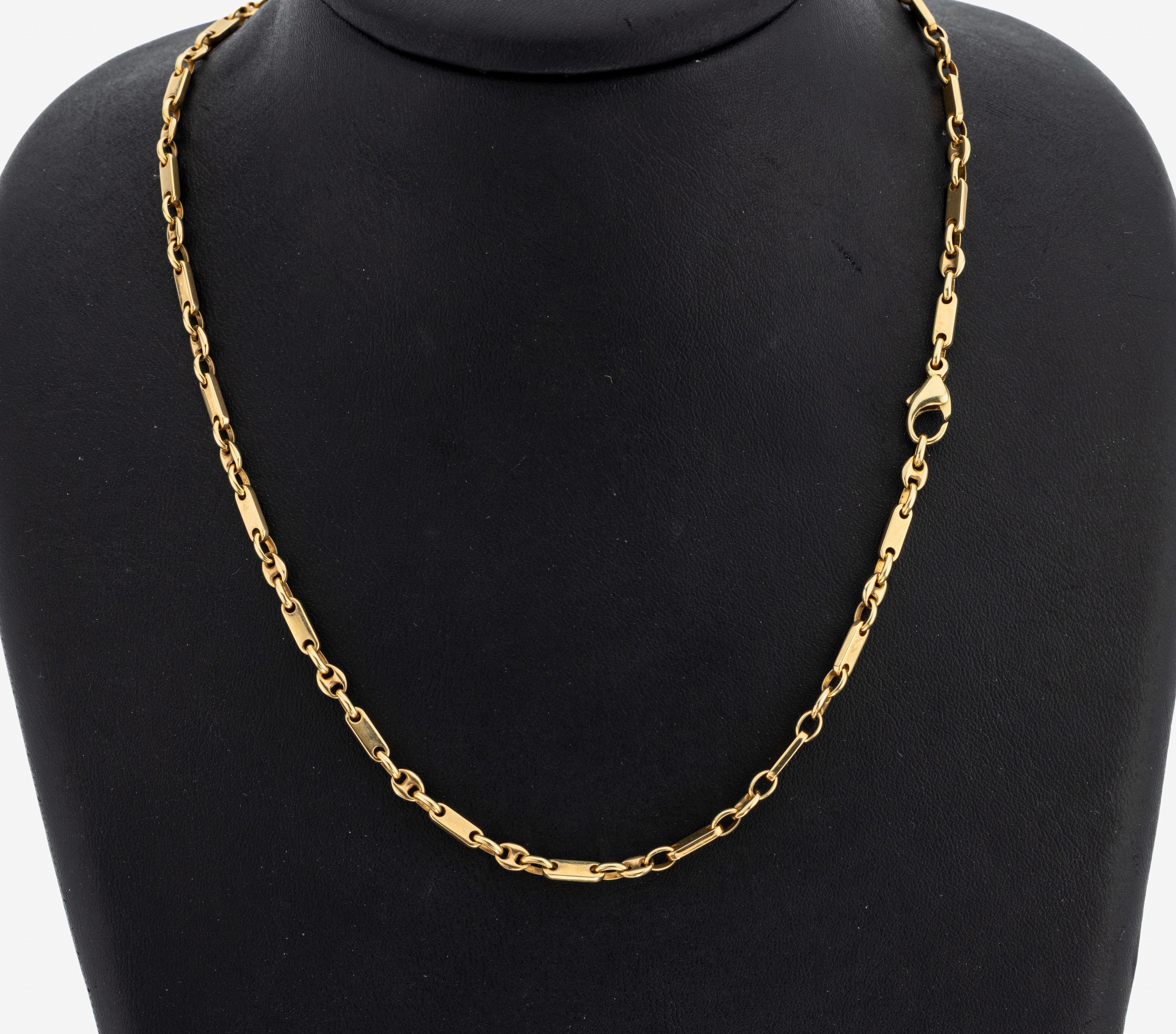 Image 27117705 - 14 kt Gold Collier, GG 585/000 gepr., L. ca. 44.5 cm, Karabinerschließe, ca. 16.8 g