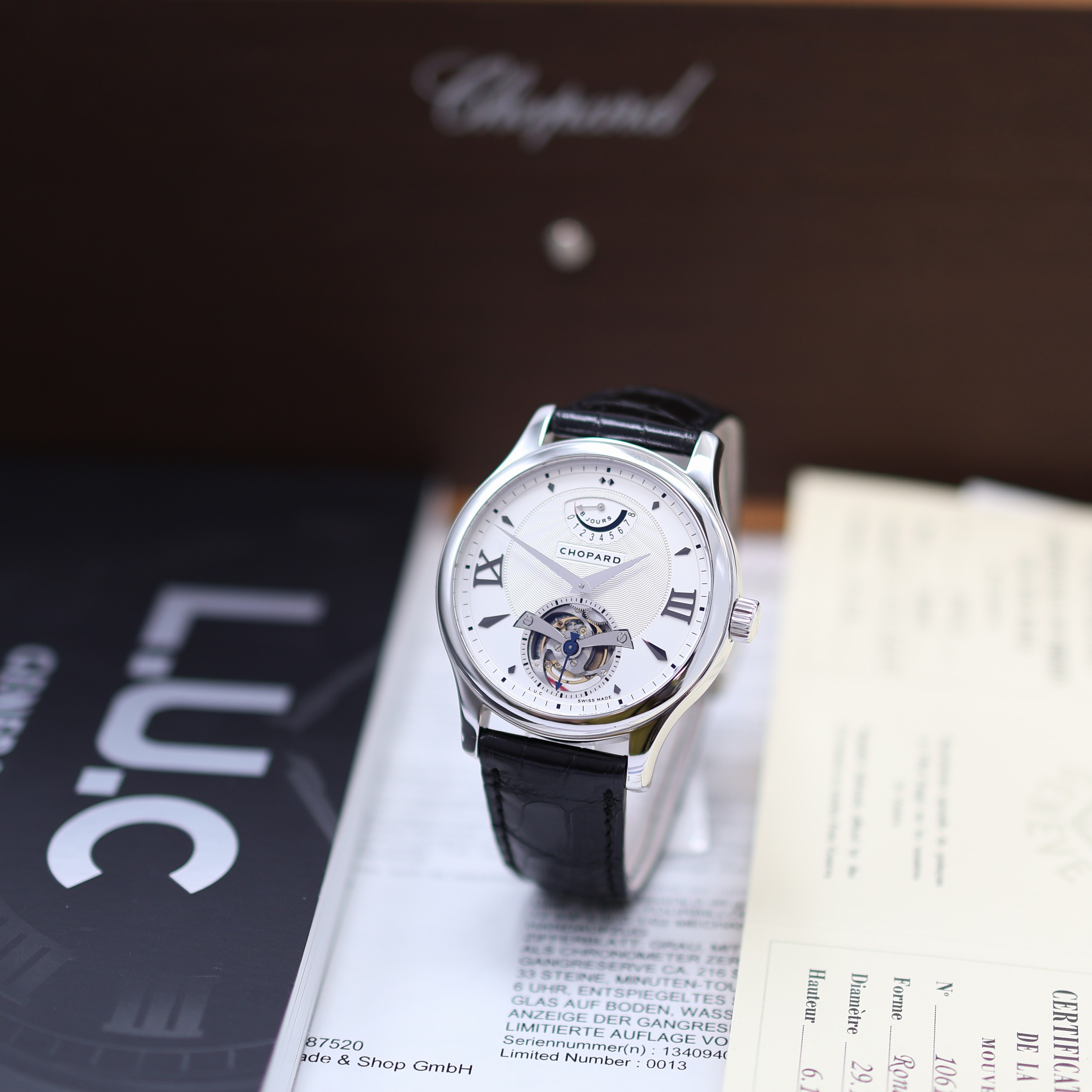 Image 27117719 - CHOPARD ungetragenes, auf 100 Stück limitiertes Armbandtourbillon mit 8-Tagewerk in WG ...