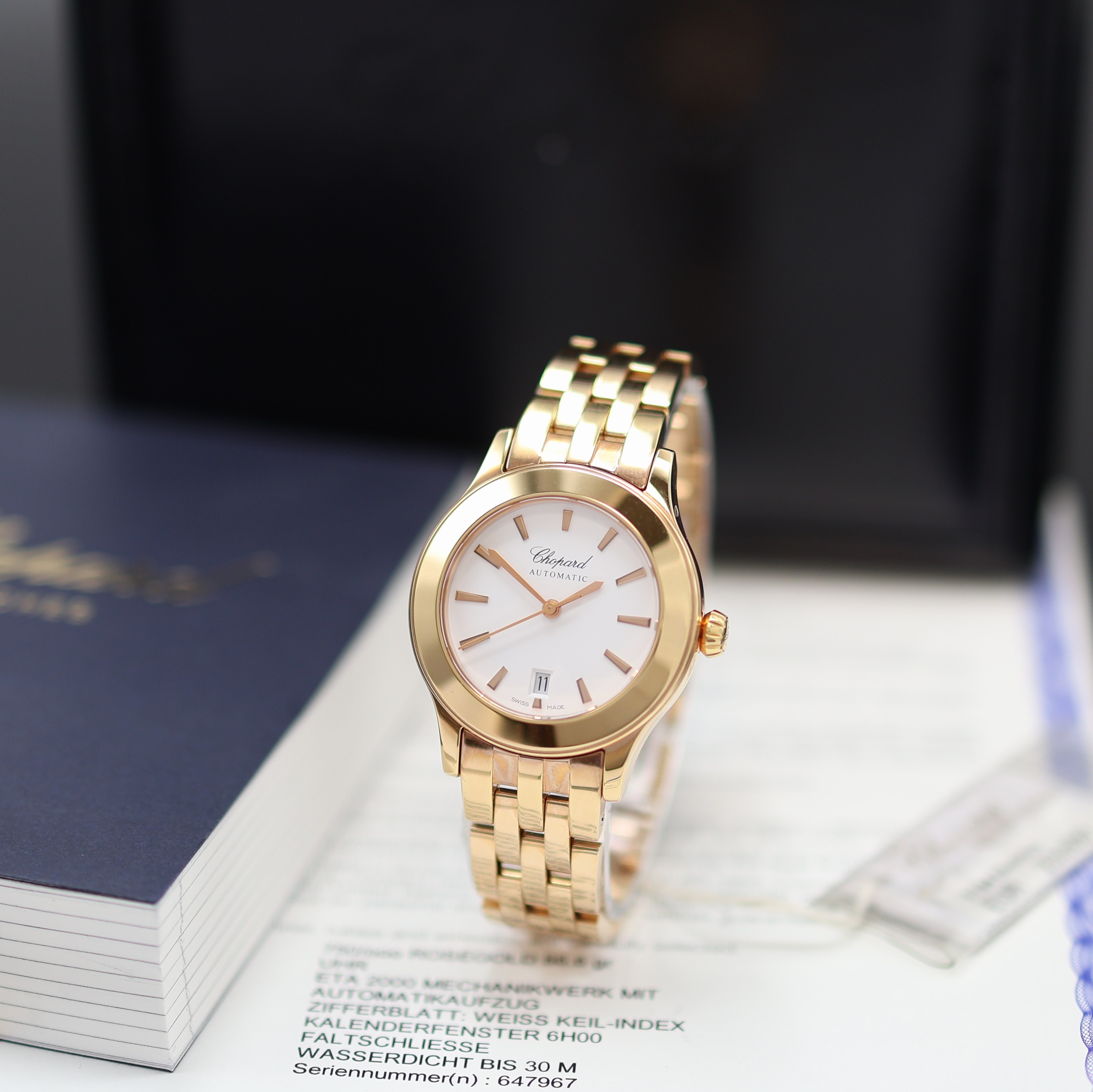 Image 27117746 - CHOPARD Classic ungetragene Damenarmbanduhr in RG 750/000 Referenz 119414-5403, ...