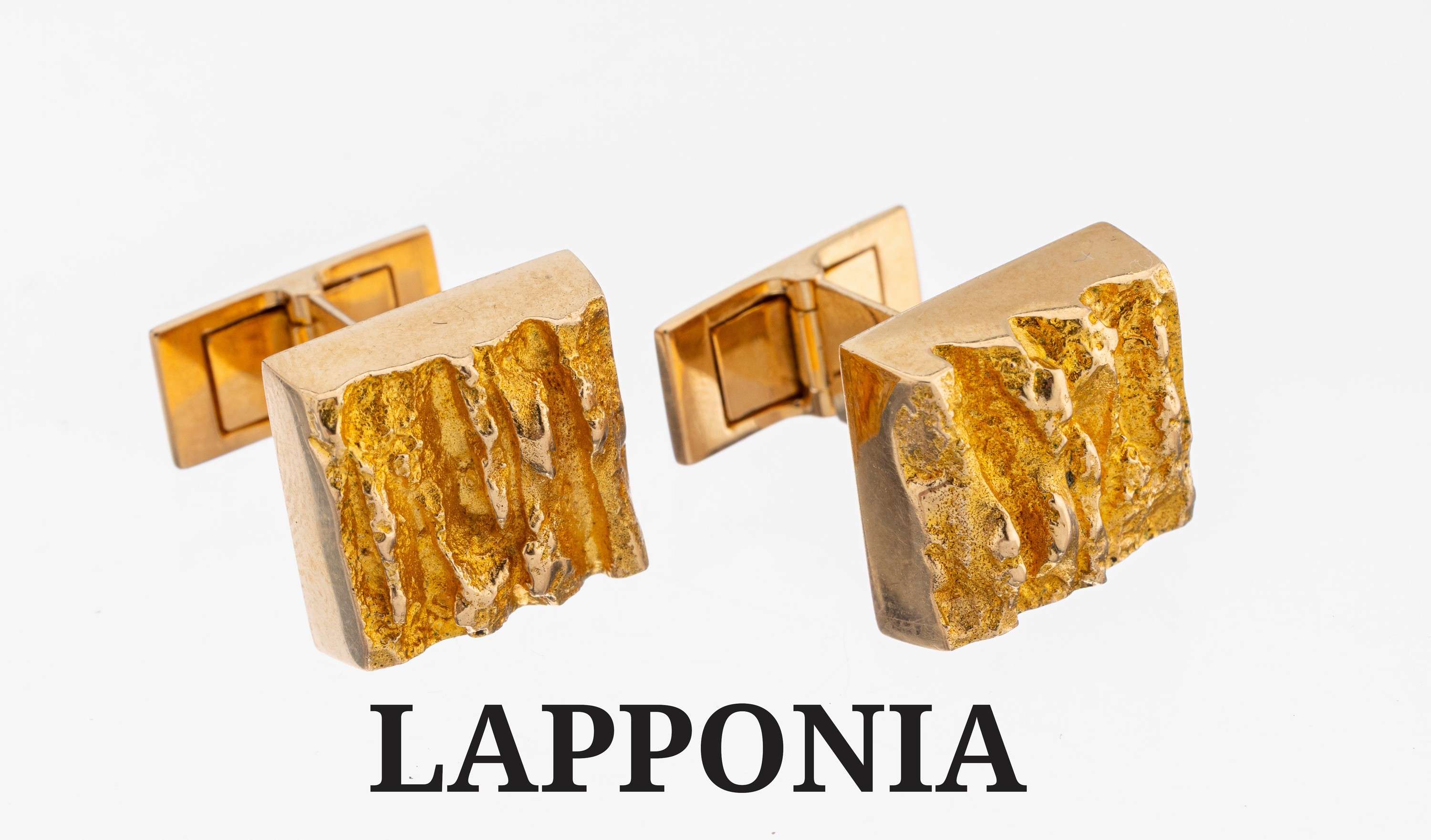 Image 27117751 - Paar 14 kt Gold LAPPONIA Manschettenknöpfe, Finnland, 1972, GG 585/000, typ. ...