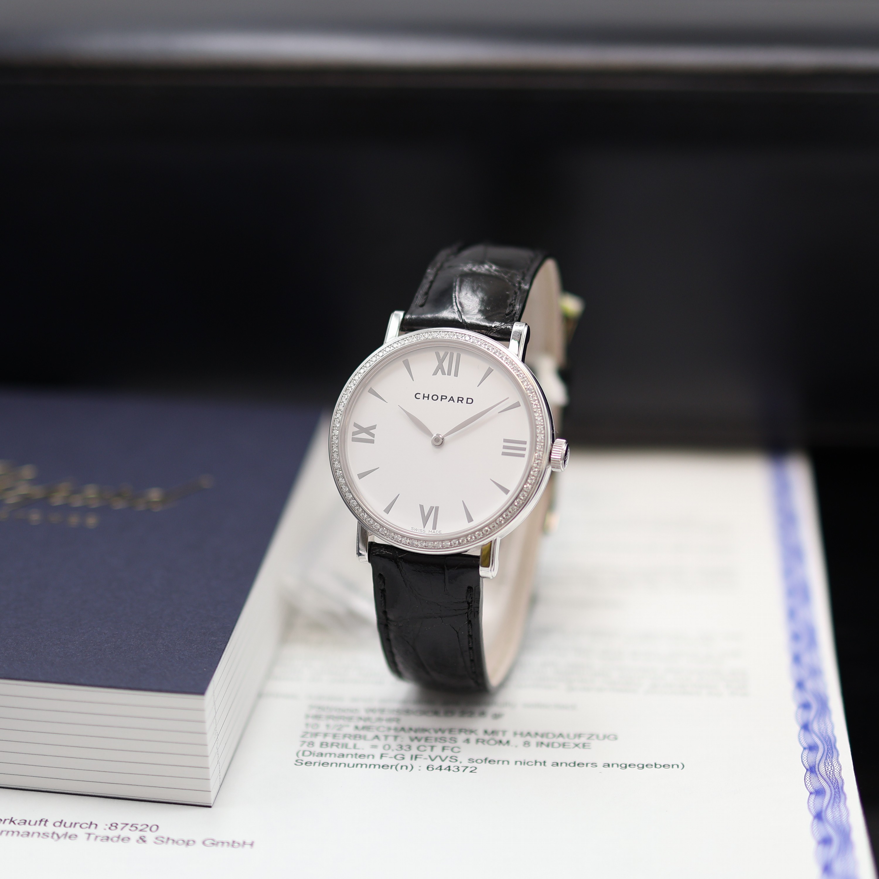 Image 27117755 - CHOPARD Classic ungetragene Armbanduhr in WG 750/000 mit Brillanten Referenz 173154-1201, ...