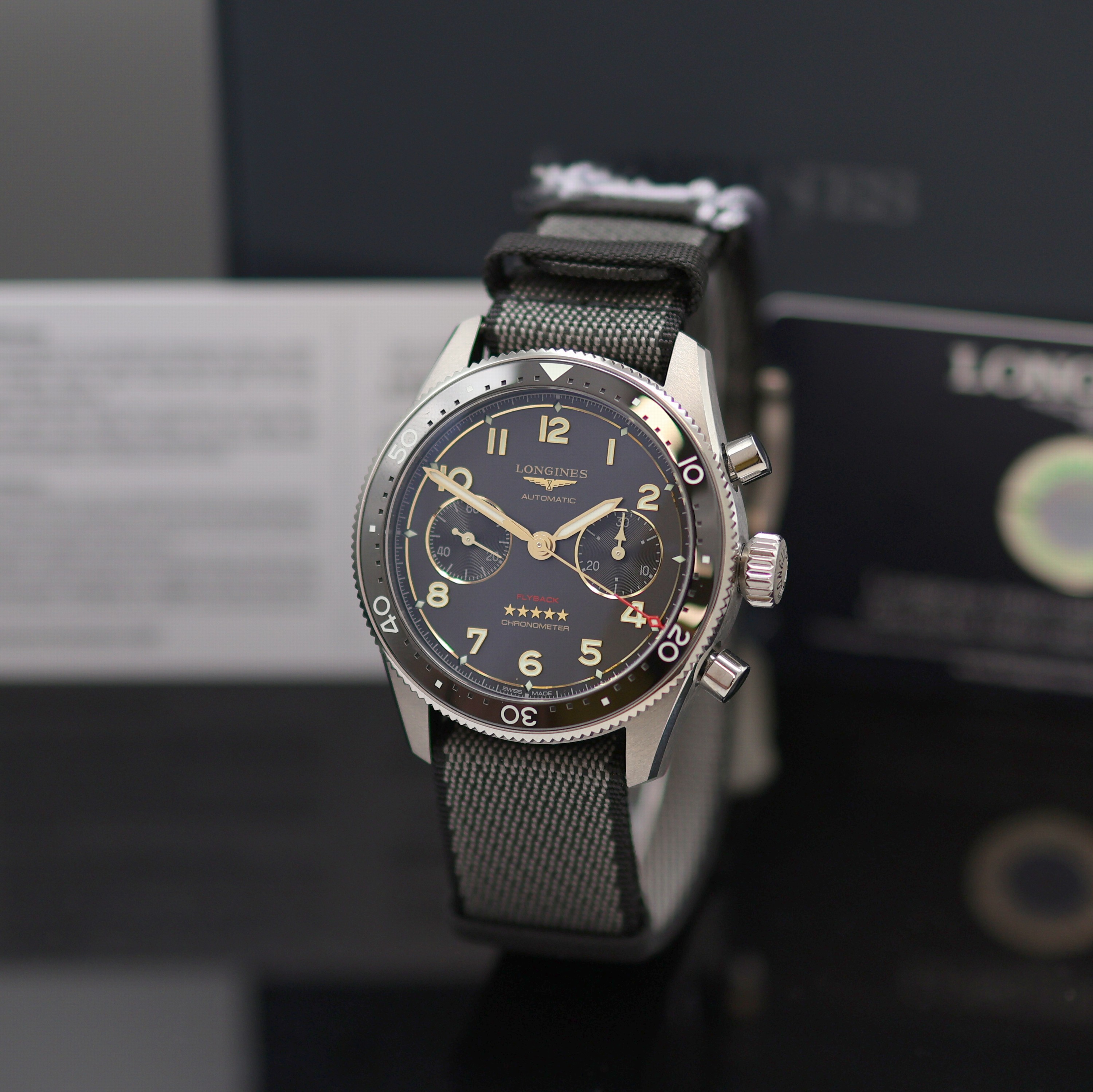 Image 27117765 - LONGINES Spirit ungetragener Flyback Armbandchronograph Referenz L3.821.1.53.2, ...