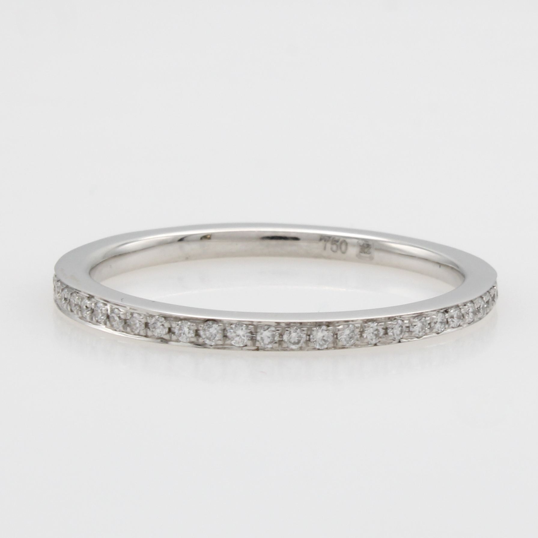 Image 27117795 - Memoryring mit Brillanten, WG 750/000, Brill. zus. ca. 0.26 ct feines Weiß/si, RW ca.55 ...
