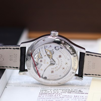 27117719f - CHOPARD ungetragenes, auf 100 Stück limitiertes Armbandtourbillon mit 8-Tagewerk in WG ...