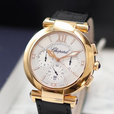 27117744a - CHOPARD Imperiale ungetragener Armbandchronograph in RG 750/000 Referenz 384211-5001, ...