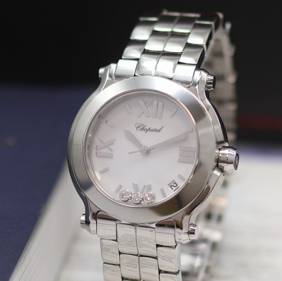 27117750a - CHOPARD Happy Sport Armbanduhr Referenz 8475, quarz, Edelstahlgeh. inkl. orig. ...