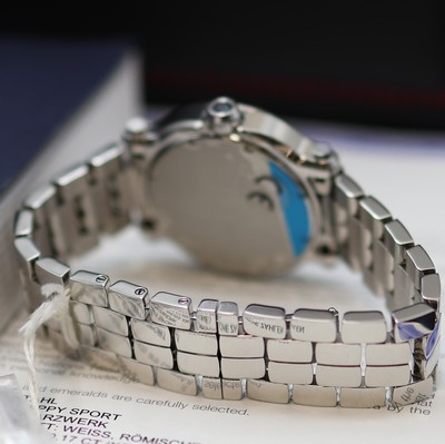 27117750b - CHOPARD Happy Sport Armbanduhr Referenz 8475, quarz, Edelstahlgeh. inkl. orig. ...