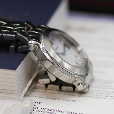 27117750e - CHOPARD Happy Sport Armbanduhr Referenz 8475, quarz, Edelstahlgeh. inkl. orig. ...