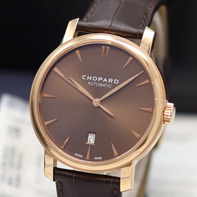 27117752a - CHOPARD Classic ungetragene Herrenarmbanduhr in RG 750/000 Referenz 161278-5012, ...
