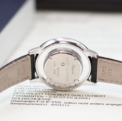 27117753d - CHOPARD ungetragene Damenarmbanduhr Happy Diamonds in WG 750/000 Referenz 209429-1001, ...