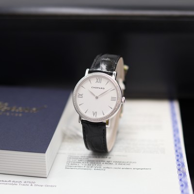 Image CHOPARD Classic unworn wristwatch in white gold 18k with diamonds reference 173154-1201, ...