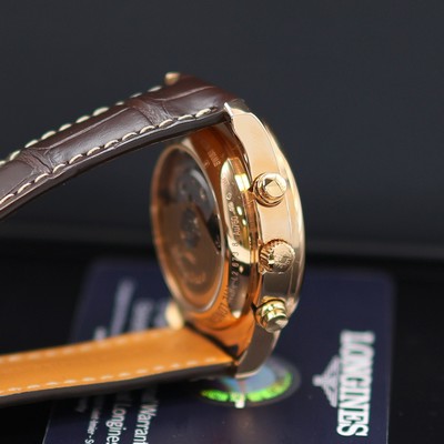 27117764d - LONGINES Master Collection ungetragener Armbandchronograph mit Vollkalenderanzeige in RG ...