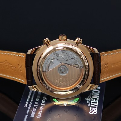 27117764e - LONGINES Master Collection ungetragener Armbandchronograph mit Vollkalenderanzeige in RG ...