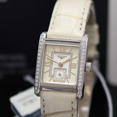 27117774a - LONGINES DolceVita ungetragene Damenarmbanduhr Referenz L5.200.0.79.2, quarz, aufw. m. ...