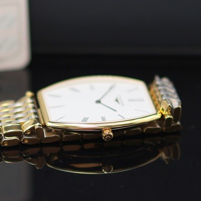 27117775c - LONGINES La Grande Classique tonneauförmige Armbanduhr Referenz L4.705.2.11.7, quarz, ...
