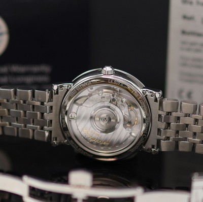 27117778d - LONGINES Elegant ungetragene Armbanduhr mit Diamanten Referenz L4.809.0.87.6, Automatik, ...