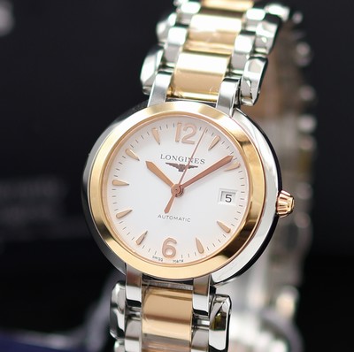 27117783a - LONGINES PrimaLuna ungetragene Damenarmbanduhr in Edelstahl & RG 750/000 Referenz ...