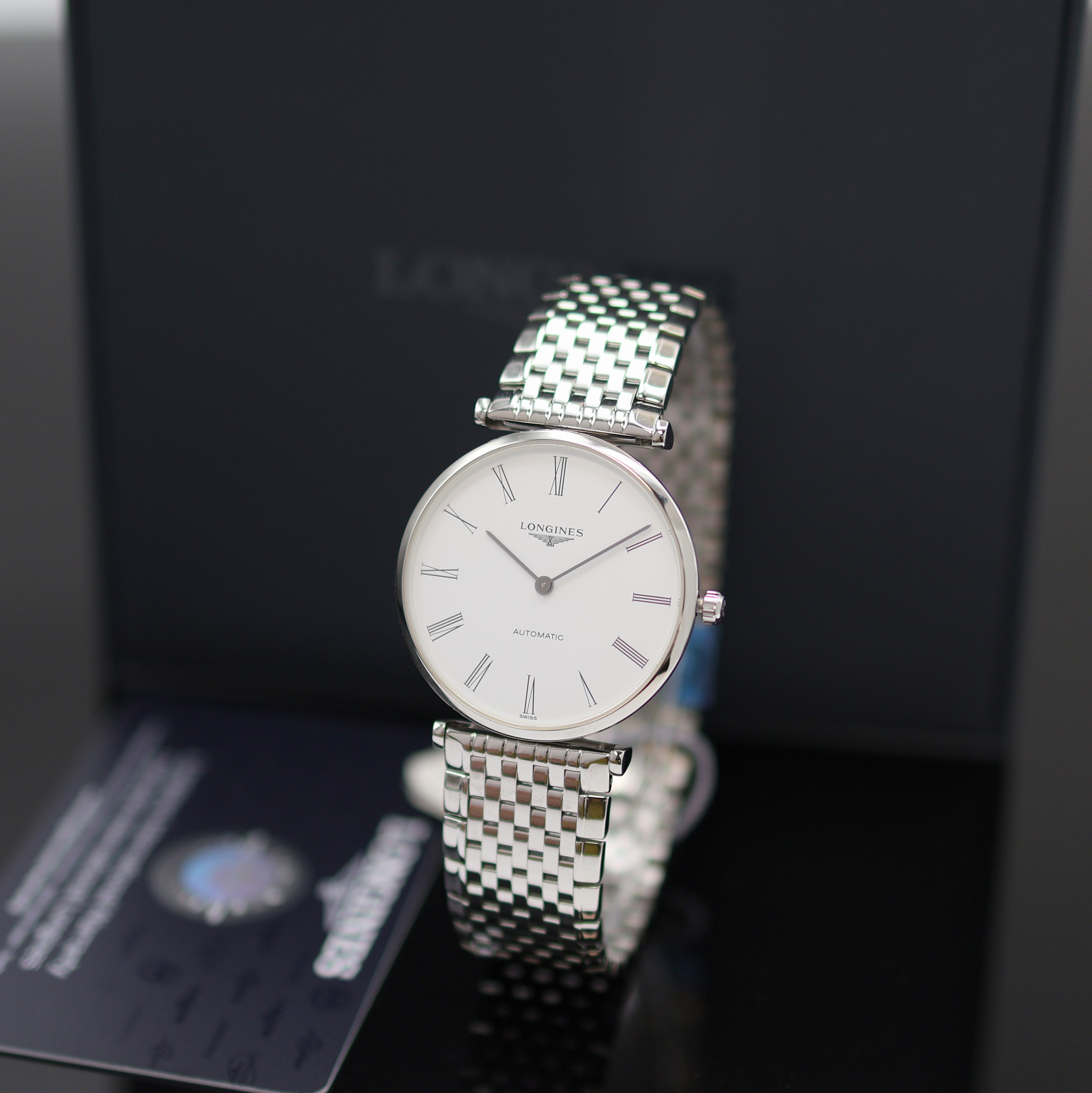 Image 27117802 - LONGINES La Grande Classique de Longines unworn wristwatch reference L4.908.4.116, self ...