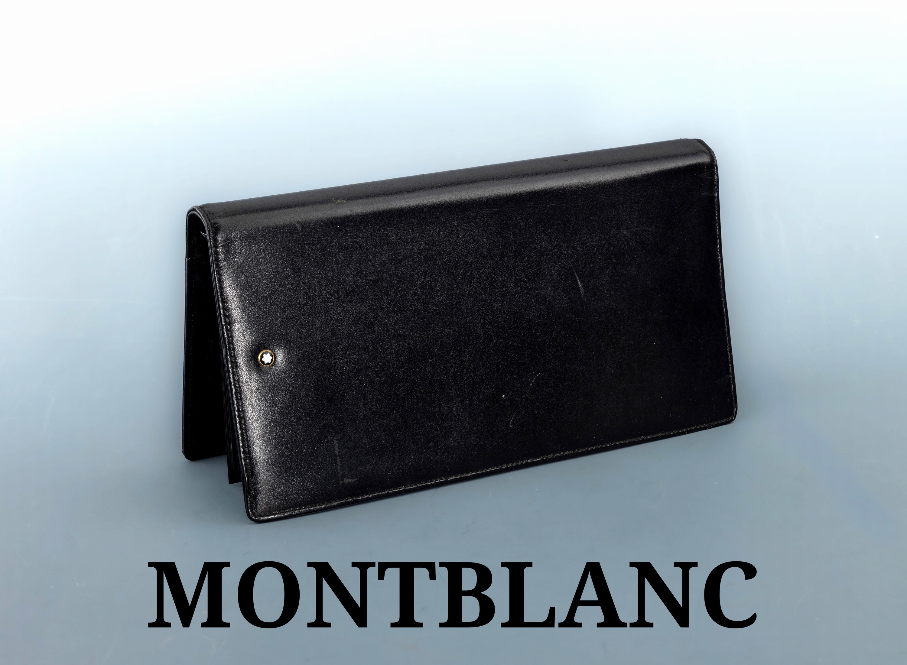 Image 27117828 - MONTBLANC Visitenkartenfolder mit alphabetischem Register, schwarzes Kalbsleder, aus ...