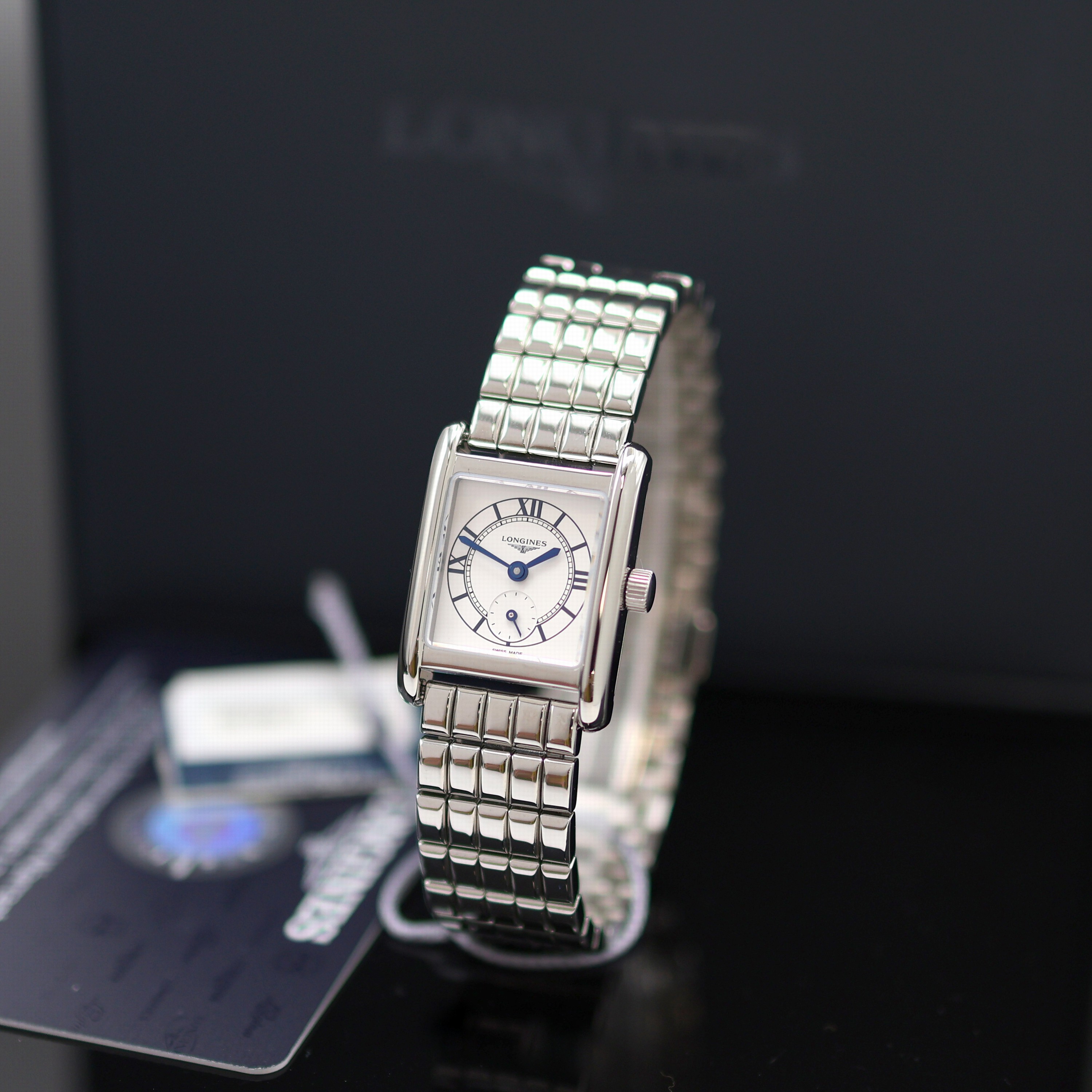 Image 27117858 - LONGINES Mini DolceVita ungetragene Damenarmbanduhr Referenz L5.200.4.75.6, quarz, ...