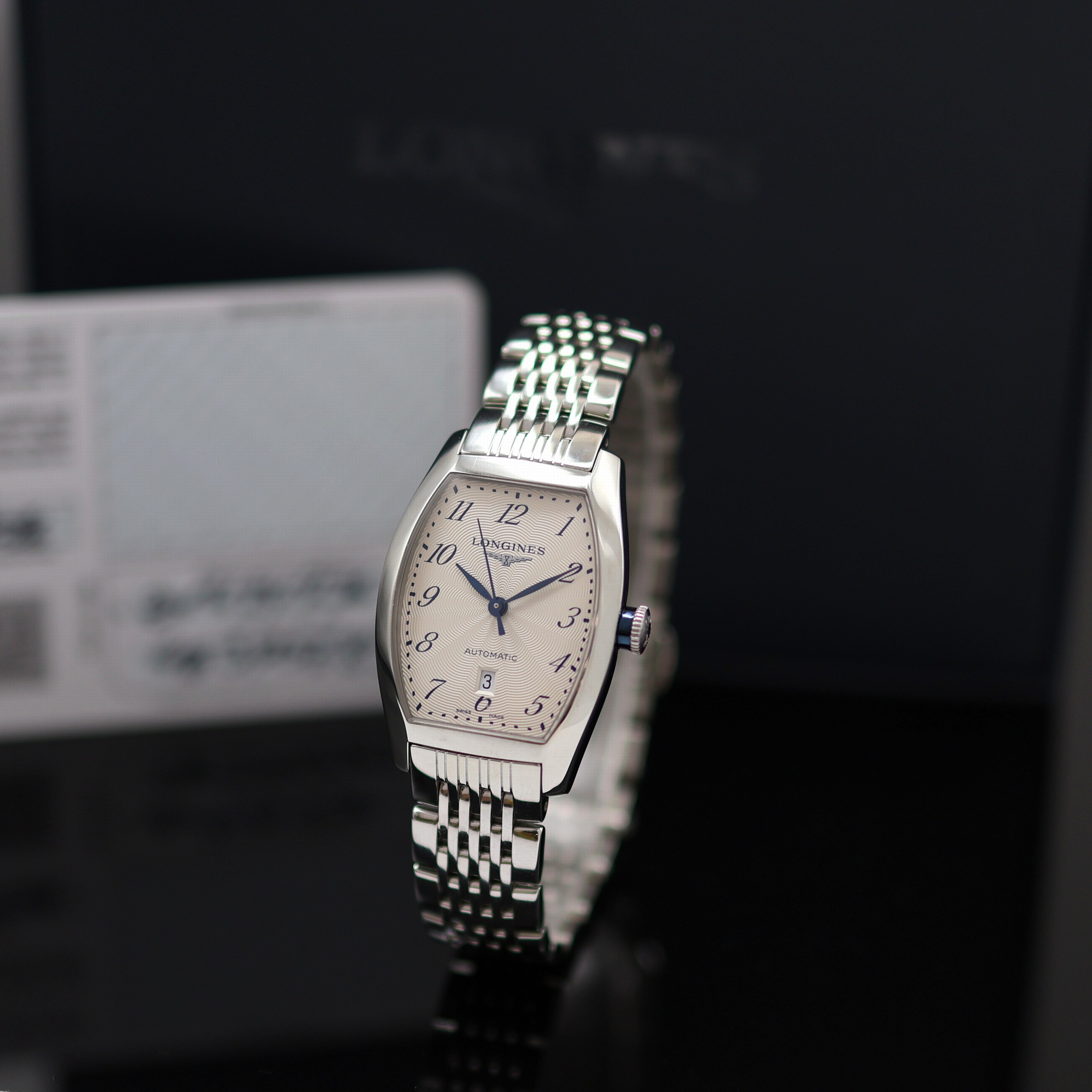 Image 27117860 - LONGINES Evidenza ungetragene Damenarmbanduhr Referenz L2.142.4.73.6, Automatik, ...