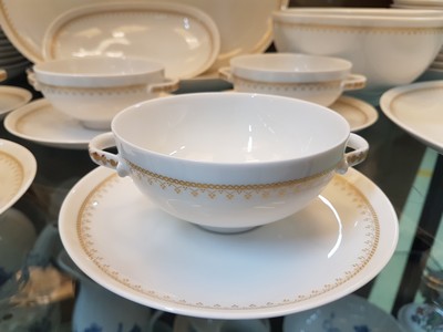 27117820d - Dinner service for 12 people, Hutschenreuther, Poetry form, Constanze decor, porcelain, ...