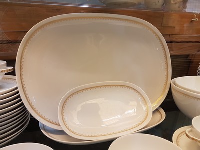 27117820i - Dinner service for 12 people, Hutschenreuther, Poetry form, Constanze decor, porcelain, ...