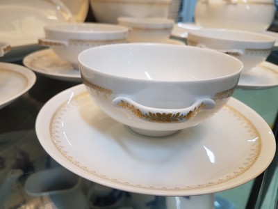 27117820k - Dinner service for 12 people, Hutschenreuther, Poetry form, Constanze decor, porcelain, ...