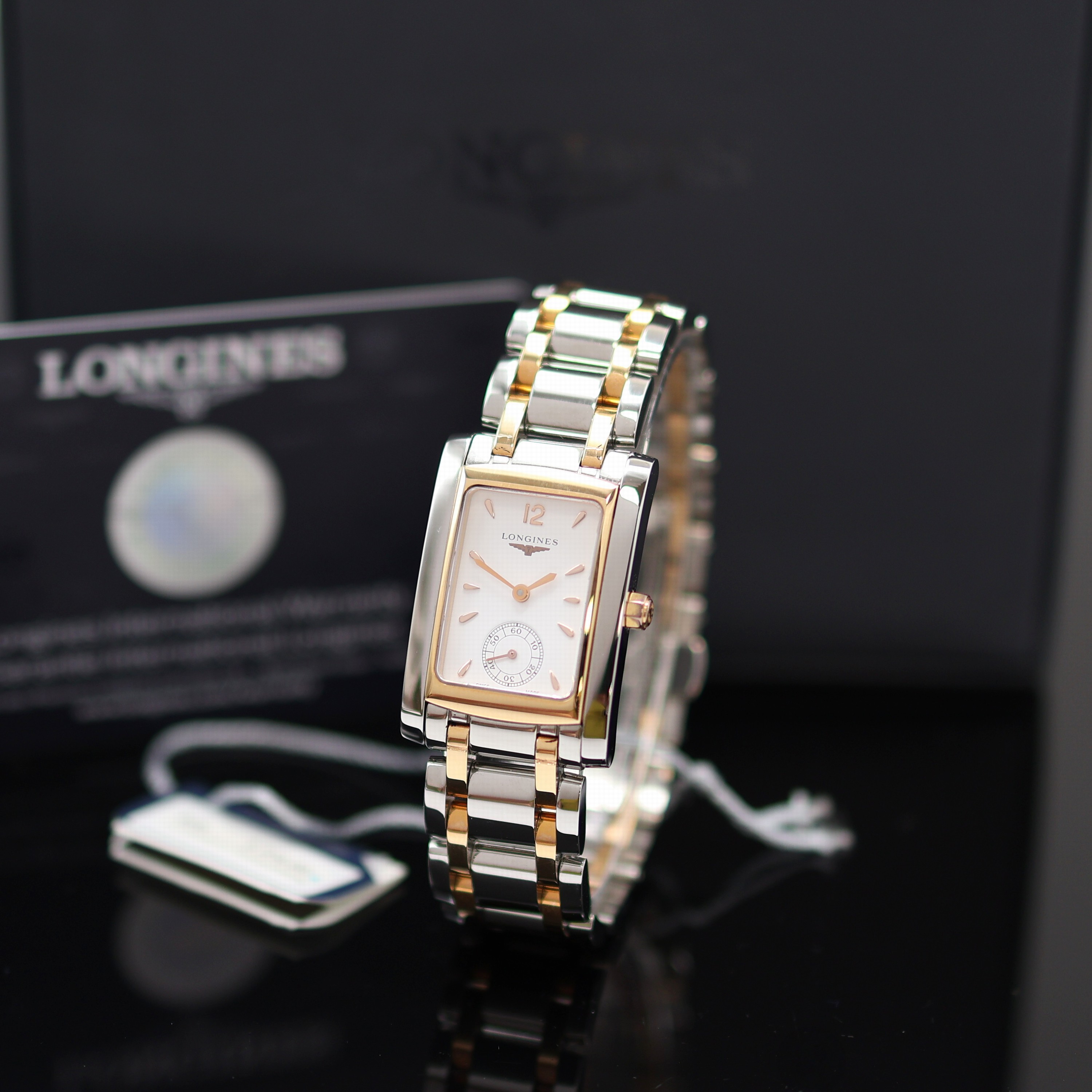 Image 27117960 - LONGINES DolceVita ungetragene Damenarmbanduhr Referenz L5.502.5.18.7, quarz, ...