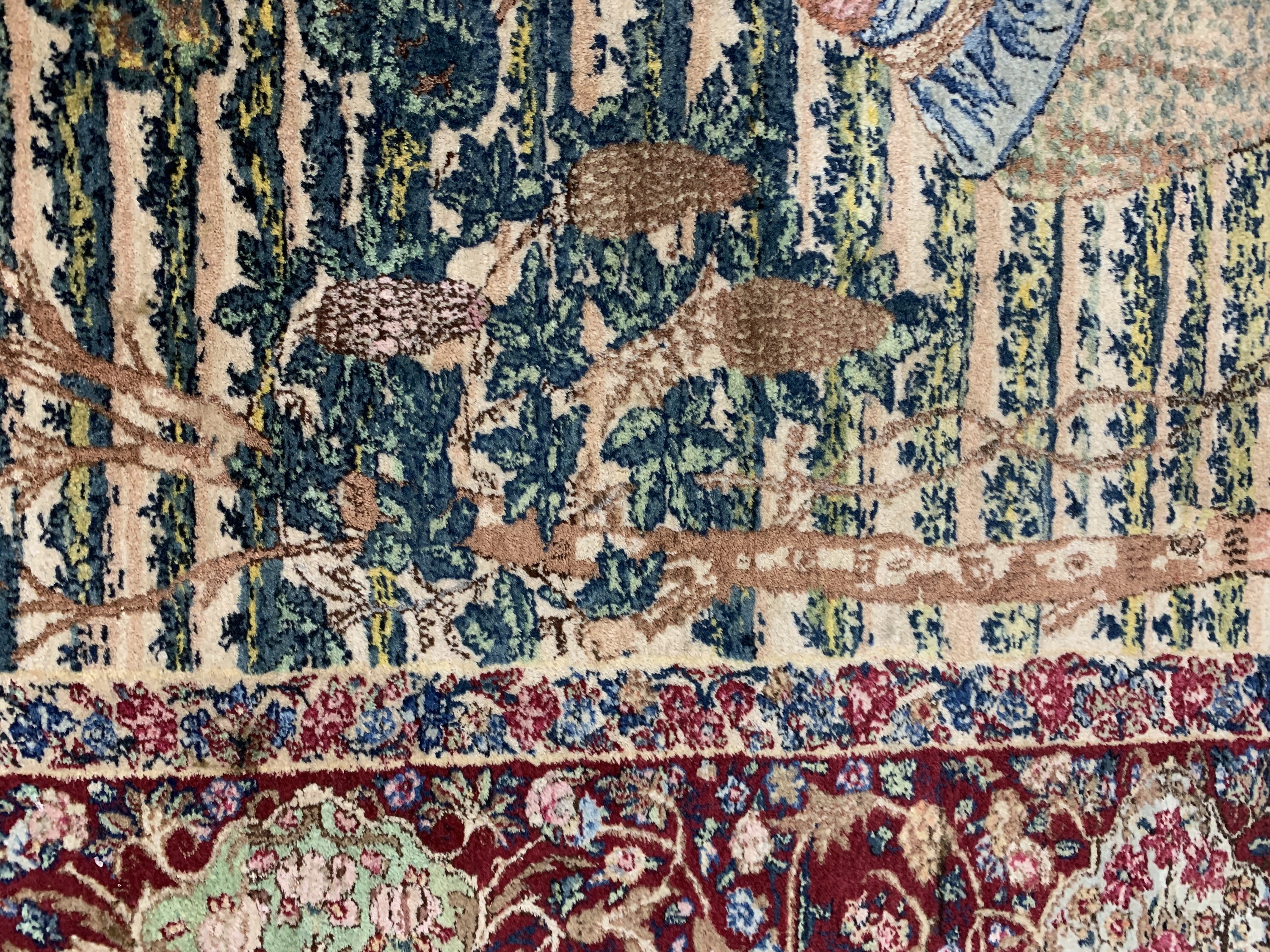 Detail f: Kerman Lawar fein, Persien, Anfang 20.Jhd, Wolle auf Baumwolle, ca. 245 x 155 cm, EHZ: 2