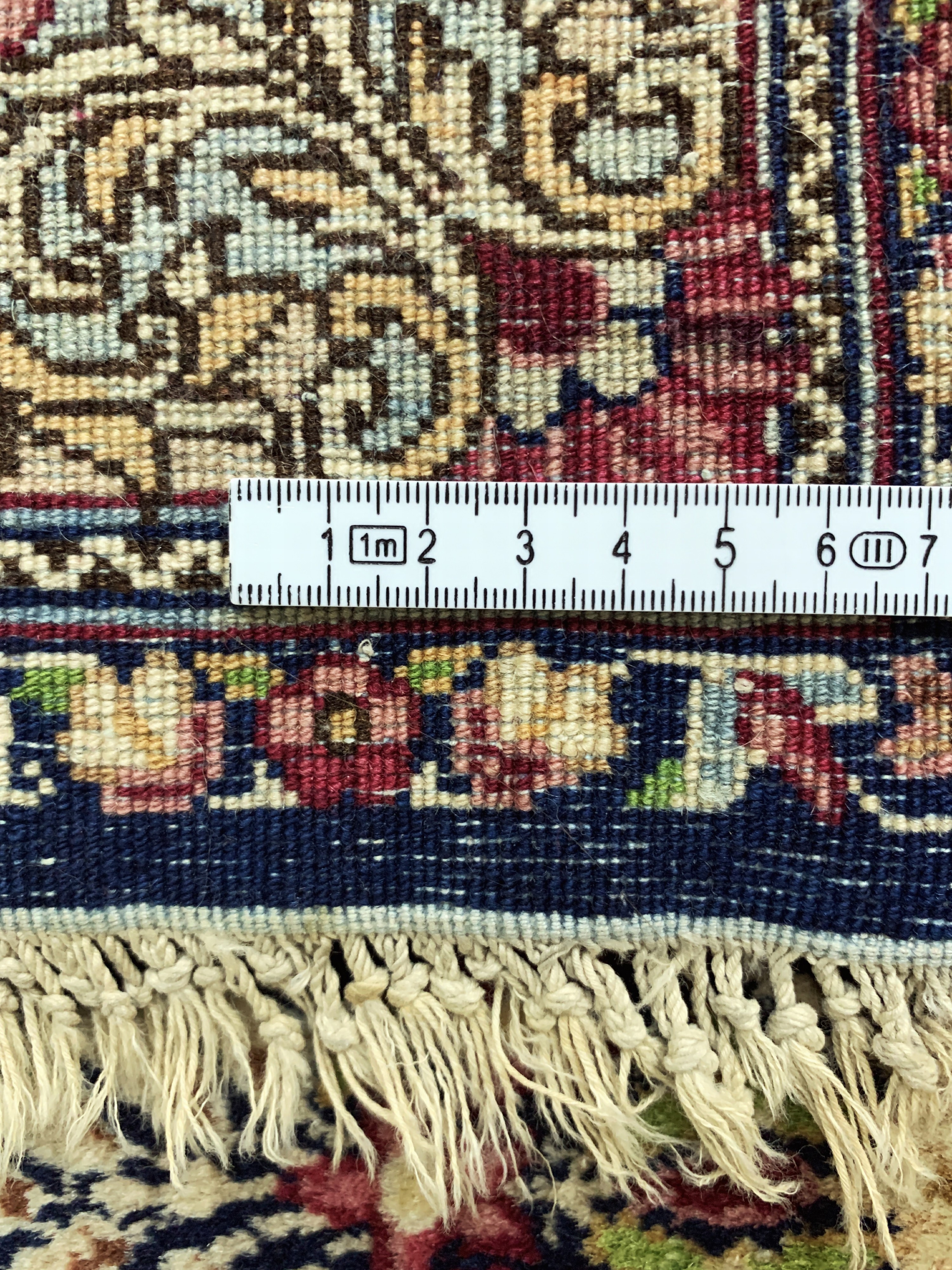 Detail h: Kerman Lawar fein, Persien, Mitte 20.Jhd, Wolle auf Baumwolle, ca. 220 x 140 cm, EHZ: 2