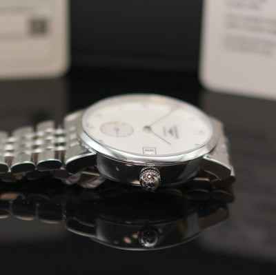 27117904c - LONGINES Elegant ungetragene Armbanduhr Referenz L4.312.4.87.6, Automatik, beids. vergl. ...