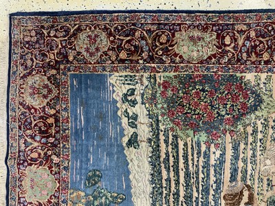 27117997d - Kerman Lawar fein, Persien, Anfang 20.Jhd, Wolle auf Baumwolle, ca. 245 x 155 cm, EHZ: ...