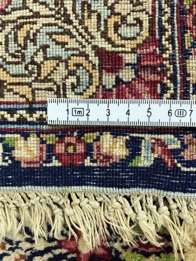 27117999h - Kirman Lawar fine, Persia, mid-20th century, wool on cotton, approx. 220 x 140 cm, ...
