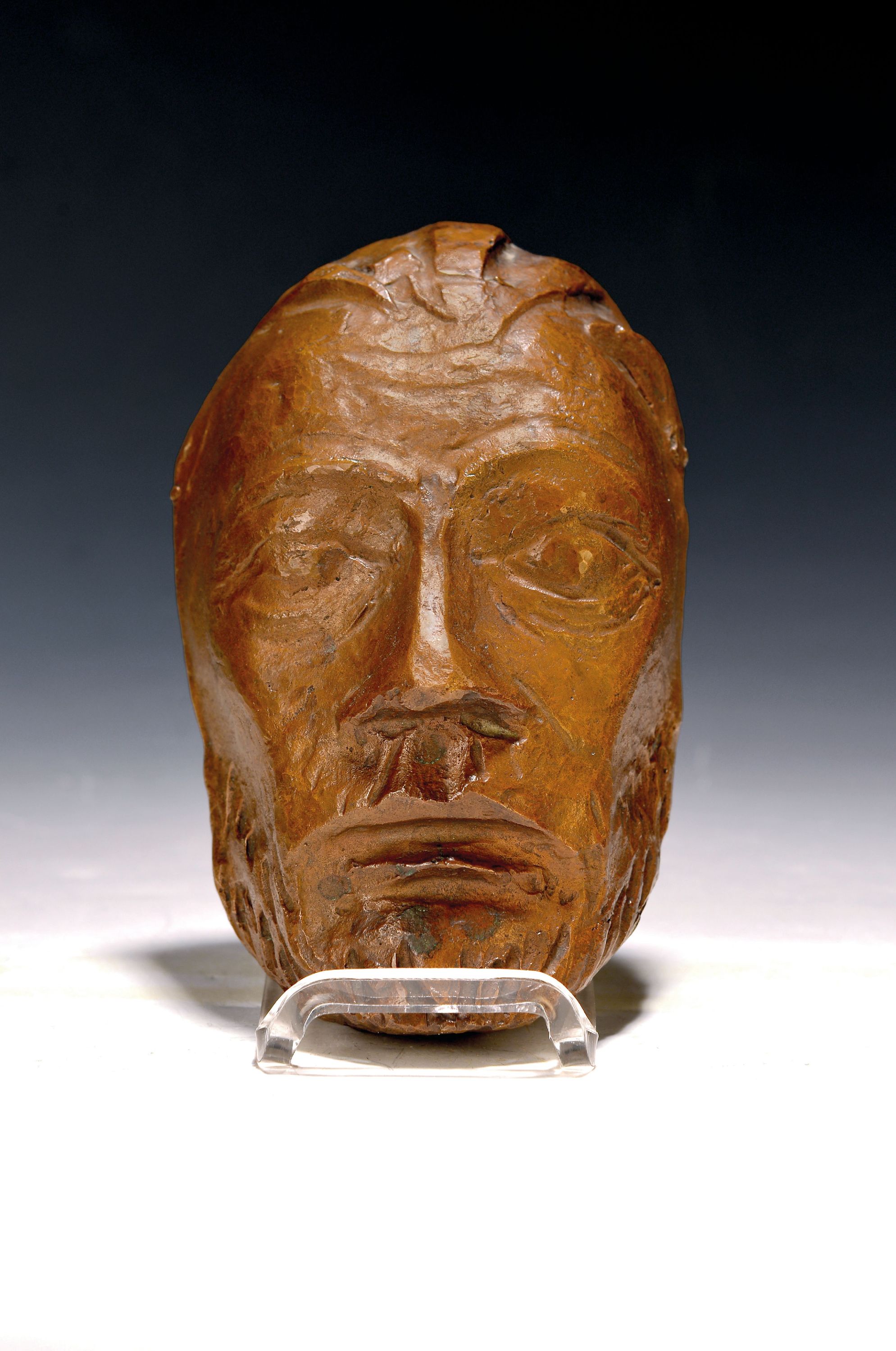 Image 27118006 - Ernst Barlach, 1870-1938, Christus Maske, 1950er, Bronze, signiert, Gießerstempel H. ...