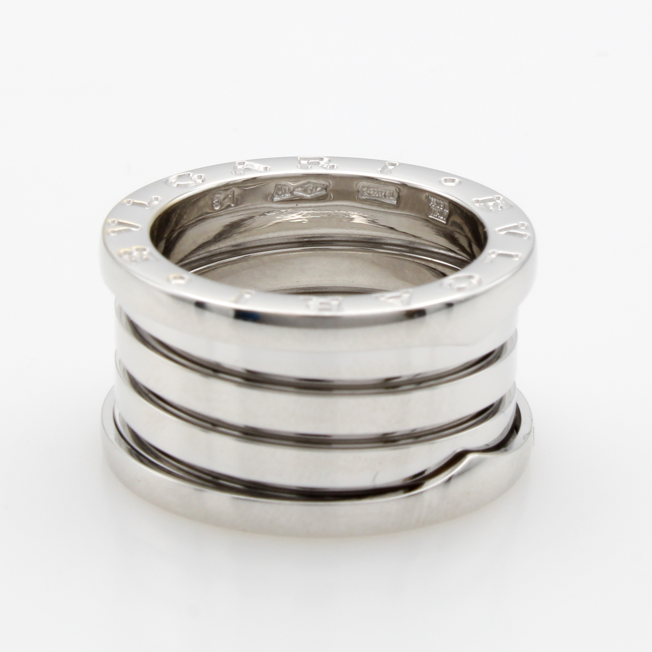 Image 27118027 - Ring ´Bvlgari Zero1´, WG 750/000, 4-Band, RW ca. 51, Gew. ca. 10.7g, orig. Etui u. ...