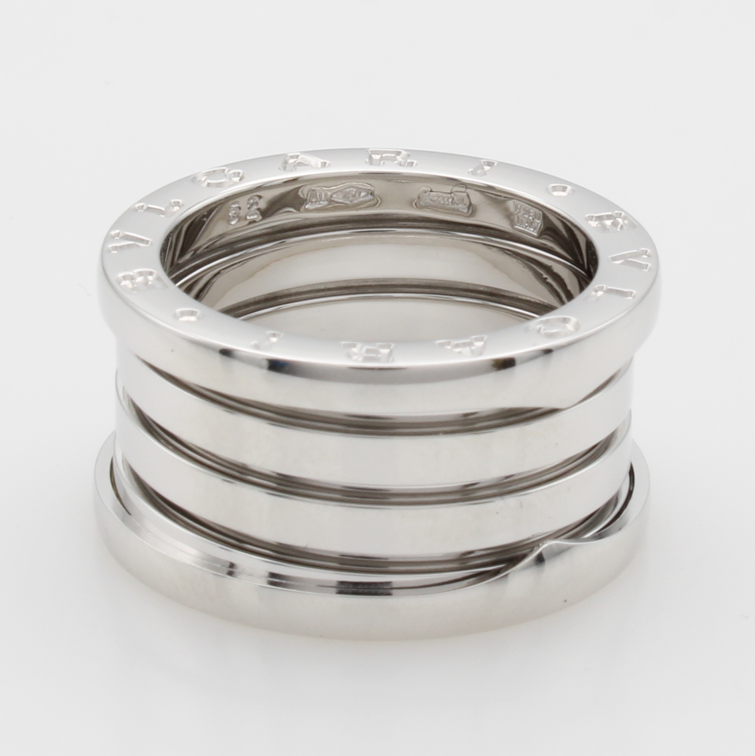 Image 27118029 - Ring ´Bvlgari Zero1´, WG 750/000, 4-Band, RW ca. 52, Gew. ca. 10.8g, orig. Etui u. ...