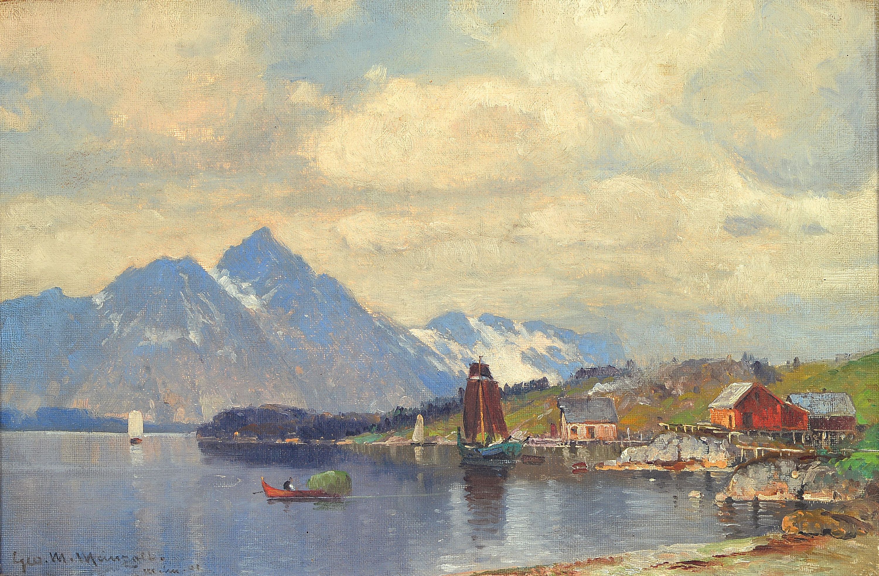 Image 27118055 - Georg Michael Meinzolt, 1863-1948 Hamburg, ´Bei Tromsoe, Norwegen´ so auf altem Etikett ...