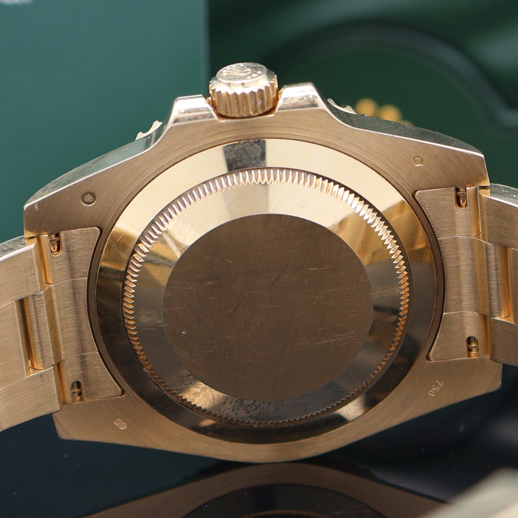 Detail f: ROLEX Herrenarmbanduhr Oyster Perpetual Date Submariner Referenz 116618 LN, Automatik, V-Serie, LC 100, Chronometer der Superlative in GG 750/000 ...