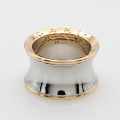 Image Ring ´Bvlgari Anish Kapoor Zero1´, Stahl u. RG 750/000, RW ca. 53, orig. Etui u. Papiere ...