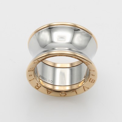 27118021a - Ring ´Bvlgari Anish Kapoor Zero1´, Stahl u. RG 750/000, RW ca. 53, orig. Etui u. Papiere ...