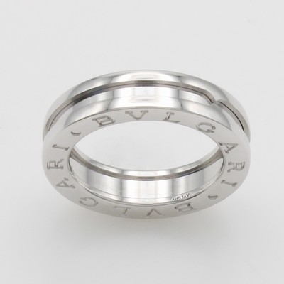 27118022a - Ring ´Bvlgari Zero1´, WG 750/000, 1-Band, RW ca. 50, Gew. ca. 5.7g, orig. Etui u. ...