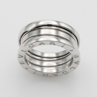 27118024a - Ring ´Bvlgari Zero1´, WG 750/000, 3-Band, RW ca. 51, Gew. ca. 9.1g, orig. Etui u. ...