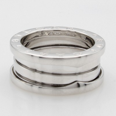 Image Ring ´Bvlgari Zero1´, WG 750/000, 3-Band, RW ca. 52, Gew. ca. 9.2g, orig. Etui u. ...