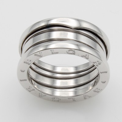 27118025a - Ring ´Bvlgari Zero1´, WG 750/000, 3-Band, RW ca. 52, Gew. ca. 9.2g, orig. Etui u. ...