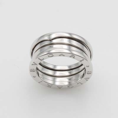 27118026a - Ring ´Bvlgari Zero1´, WG 750/000, 3-Band, RW ca. 53, Gew. ca. 9.5g, orig. Etui u. ...
