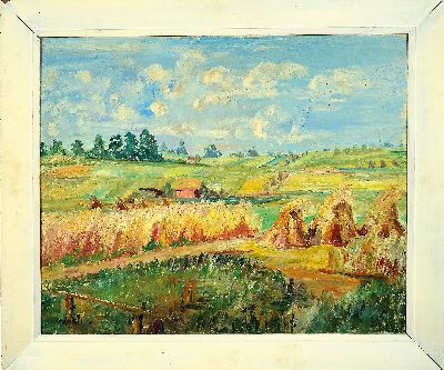 27118050k - Otto Laible, 1898-1962 Haslach im Kinzigtal, ´Ernte im Unterland´ so verso bezeichnet, ...